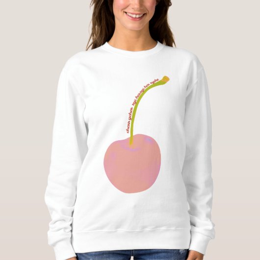 Pink Cherry Sweatshirt (Vorderseite)