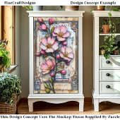 Pink Cherry Tree Blossom DA2R Decoupage Seidenpapier