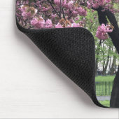 Pink Cherry Tree Blüten Springtime New York City Mousepad (Ecke)