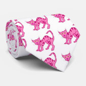 Pink Chesie, Pink Chesie, Pink Chesie, Pink Che... Krawatte (Gerollt)