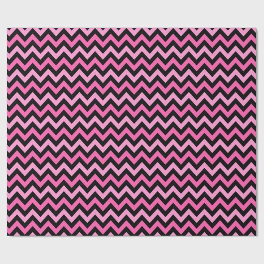 Pink Chevron Breast Cancer Awareness Pattern Geschenkpapier (Flach)