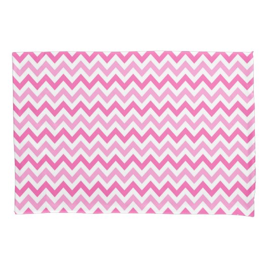 Pink Chevron Breast Cancer Awareness Pattern Kissenbezug (Vorderseite)