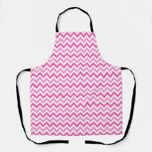 Pink Chevron Breast Cancer Awareness Pattern Schürze (Vorderseite)