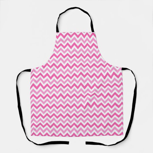 Pink Chevron Breast Cancer Awareness Pattern Schürze (Vorderseite)