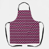 Pink Chevron Breast Cancer Awareness Pattern Schürze (Vorderseite)