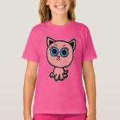 Pink Chibi Kitty T-Shirt (Vorderseite)