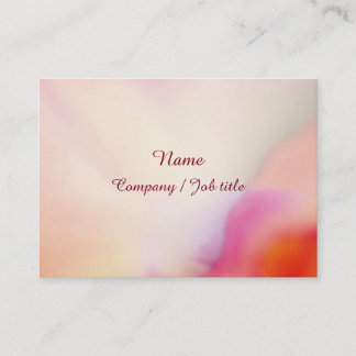 Pink Chic Cute Dressy Multicolor Artwork Visitenkarte