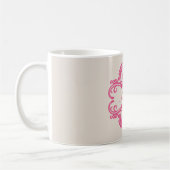 Pink Chic Damask Tasse (Links)