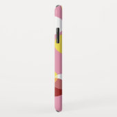 Pink Chic Geometric Polka Dots Muster Case-Mate iPhone Hülle (Hinten/Rechts)