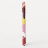 Pink Chic Geometric Polka Dots Muster Case-Mate iPhone Hülle (Hinten/Links)