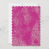 Pink Chic Glitzy Glitzer Sparkle 16. Geburtstag Einladung (Rückseite)