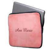 Pink Chic Parchment Laptopschutzhülle (Vorderseite Links)