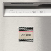 Pink Chic Quarto Sweet 16 Magnet (In Situ (Geschirrspüler))