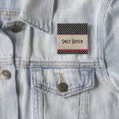 Pink Chic Quatrefolie Sweet 16 Taste Button (Beispiel)