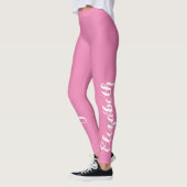 Pink Chic Stilvolle Individuelle Name Workout Yoga Leggings (Links)