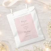 Pink Chic Vintag Elegante Hochzeit Geschenktütchen (Ausgeschnitten)