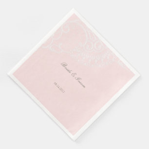 Pink Chic Vintag Elegante Hochzeit Serviette