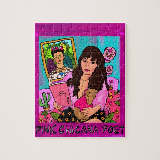 Pink Chicana Poet Puzzle (Vertikal)