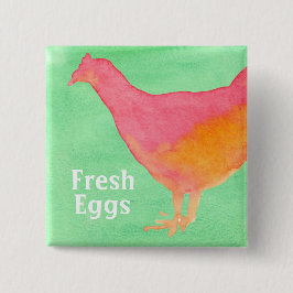 Pink Chicken Farm Frische Eier Button