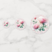 Pink-Chiffon-Rose Konfetti (Vorderseiten)