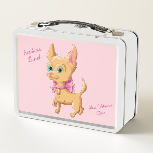 Pink Chihuahua Lunch Box (Rückseite)