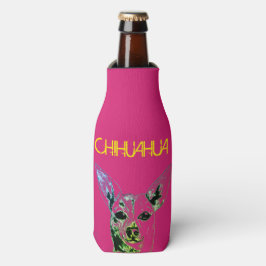 Pink Chihuahua Themed Flasche Cooler Flaschenkühler