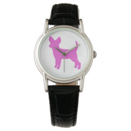 Pink Chihuahua Watch Armbanduhr