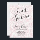 Pink Chinoiserie 16 . Geburtstag Einladung zum Geb<br><div class="desc">Dieses stilvolle und elegante 16 . Geburtstag Birthday Invite lädt Sie ein mit wunderschönen,  von Hand in Blau gestrichenen Wildblumen in Aquarellfarbe,  die als hübsches Bouquet und elegantes Kalligraphieskript für den Frühling,  den Sommer oder die Hochzeiten im Herbst eingerichtet sind.</div>