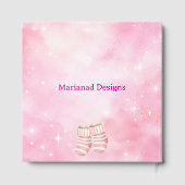 Pink Chinoiserie Baby Shower Guest Book Gästebuch (Rückseite)