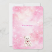 Pink Chinoiserie Baby Shower Invitation Einladung (Rückseite)