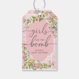 Pink Chinoiserie Bath Bomb Gevor Tag - Trianon Geschenkanhänger