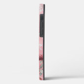 Pink Chinoiserie Bird Floral Elegant Case-Mate iPhone Hülle (Rückseite / Links)