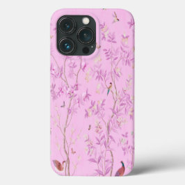 Pink Chinoiserie Bird Floral Elegant Case-Mate iPhone Hülle