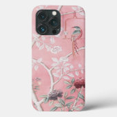 Pink Chinoiserie Bird Floral Elegant Case-Mate iPhone Hülle (Rückseite)