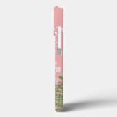 Pink Chinoiserie Bird Floral Elegant Case-Mate iPhone Hülle (Rückseite / Links)