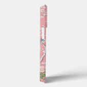 Pink Chinoiserie Bird Floral Elegant Case-Mate iPhone Hülle (Rückseite / Rechts)