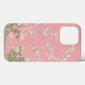 Pink Chinoiserie Bird Floral Elegant Case-Mate iPhone Hülle (Rückseite (Horizontal))