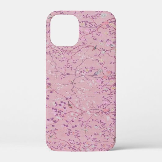 Pink Chinoiserie Bird Floral Elegant Case-Mate iPhone Hülle (Rückseite)