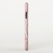 Pink Chinoiserie Bird Floral Elegant iPhone Hülle (Rechte Seite)