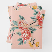 Pink Chinoiserie Blanche Geschenkpapier Set (Beispiel)
