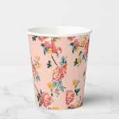 Pink Chinoiserie Blanche Pappbecher (Links)