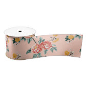 Pink Chinoiserie Blanche Satinband (Spule)