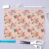 Pink Chinoiserie Blanche Seidenpapier (Handwerk)