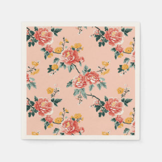 Pink Chinoiserie Blanche Serviette