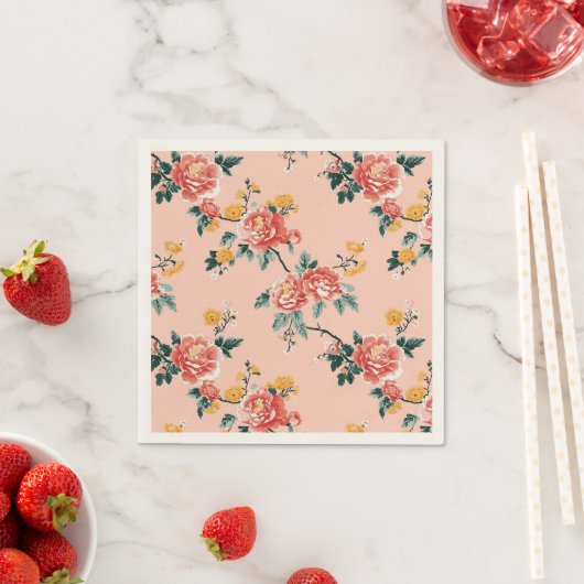 Pink Chinoiserie Blanche Serviette (Beispiel)