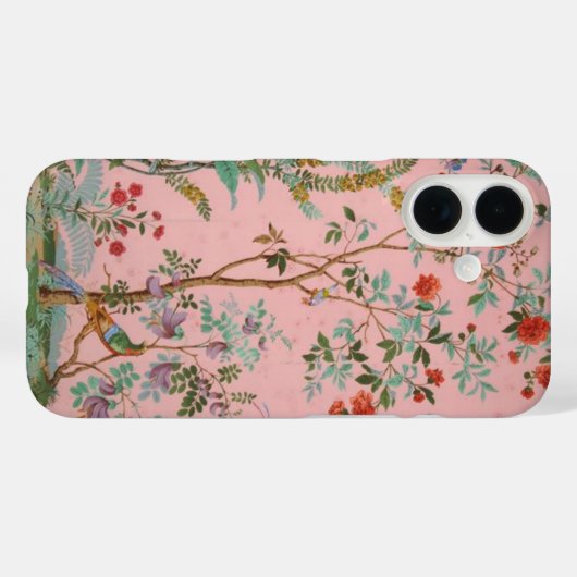 Pink Chinoiserie Case-Mate iPhone Hülle (Rückseite (Horizontal))