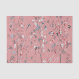 Pink Chinoiserie Chinesisch Dekoupage Seidenpapier