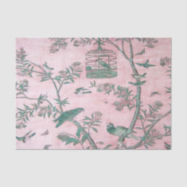 Pink Chinoiserie Chinesisch Dekoupage Seidenpapier