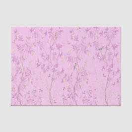 Pink Chinoiserie Chinesisch Dekoupage Seidenpapier