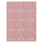 Pink Chinoiserie Cotton Dining Tableclout Tischdecke (Vorderseite)